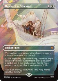 Dawn of a New Age (Borderless) (Surge Foil) - Magic: The Gathering The Hobbit: Eternal-Legal trading card