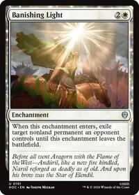 Banishing Light - Magic: The Gathering The Hobbit: Eternal-Legal trading card