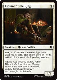 Esquire of the King - Magic: The Gathering The Hobbit: Eternal-Legal trading card
