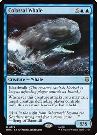 Colossal Whale - Magic: The Gathering The Hobbit: Eternal-Legal trading card