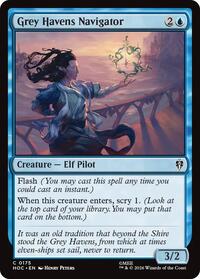 Grey Havens Navigator - Magic: The Gathering The Hobbit: Eternal-Legal trading card