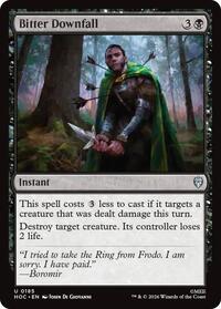 Bitter Downfall - Magic: The Gathering The Hobbit: Eternal-Legal trading card