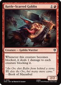 Battle-Scarred Goblin - Magic: The Gathering The Hobbit: Eternal-Legal trading card