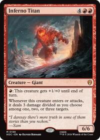 Inferno Titan - Magic: The Gathering The Hobbit: Eternal-Legal trading card