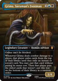 Grima, Saruman's Footman (Borderless) - Magic: The Gathering The Hobbit: Eternal-Legal trading card