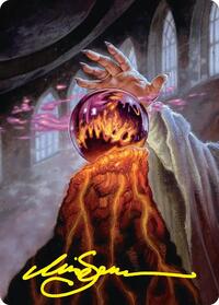 Palantír of Orthanc Art Card (Gold-Stamped Signature) - Magic: The Gathering Art Series: The Hobbit trading card
