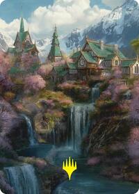 Rivendell Art Card (Gold-Stamped) - Magic: The Gathering Art Series: The Hobbit trading card