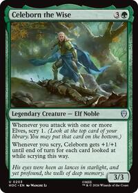 Celeborn the Wise - Magic: The Gathering The Hobbit: Eternal-Legal trading card