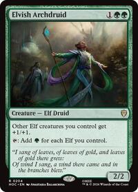 Elvish Archdruid - Magic: The Gathering The Hobbit: Eternal-Legal trading card