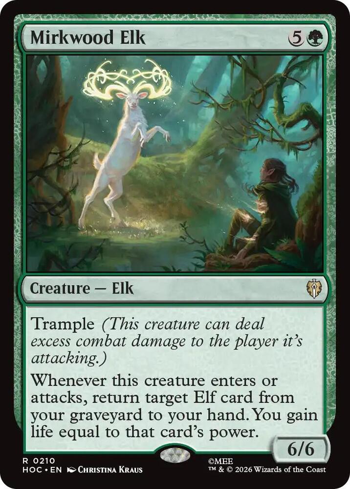 Mirkwood Elk, The Hobbit: Eternal-Legal card number 210