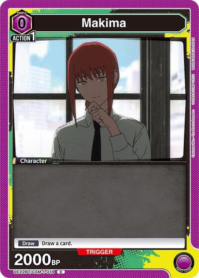 Makima (018) (Box Topper Foil) UE22BT: CHAINSAW MAN Common Union Arena card — value and price