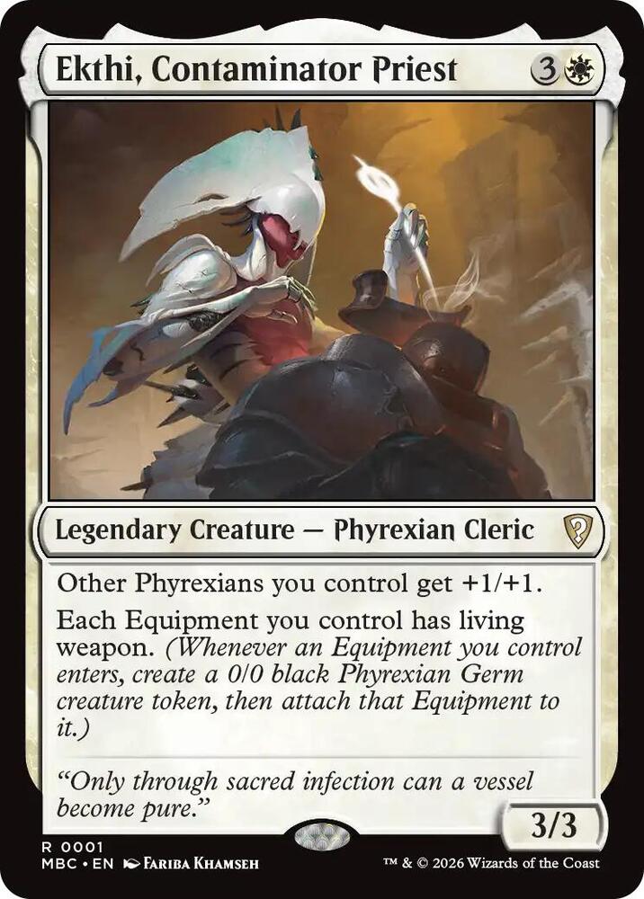 Ekthi, Contaminator Priest, Mystery Booster Commander Edition card number 1