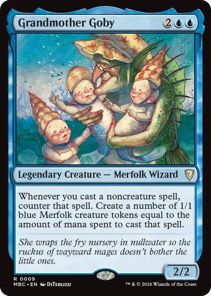 Grandmother Goby, Mystery Booster Commander Edition card number 9