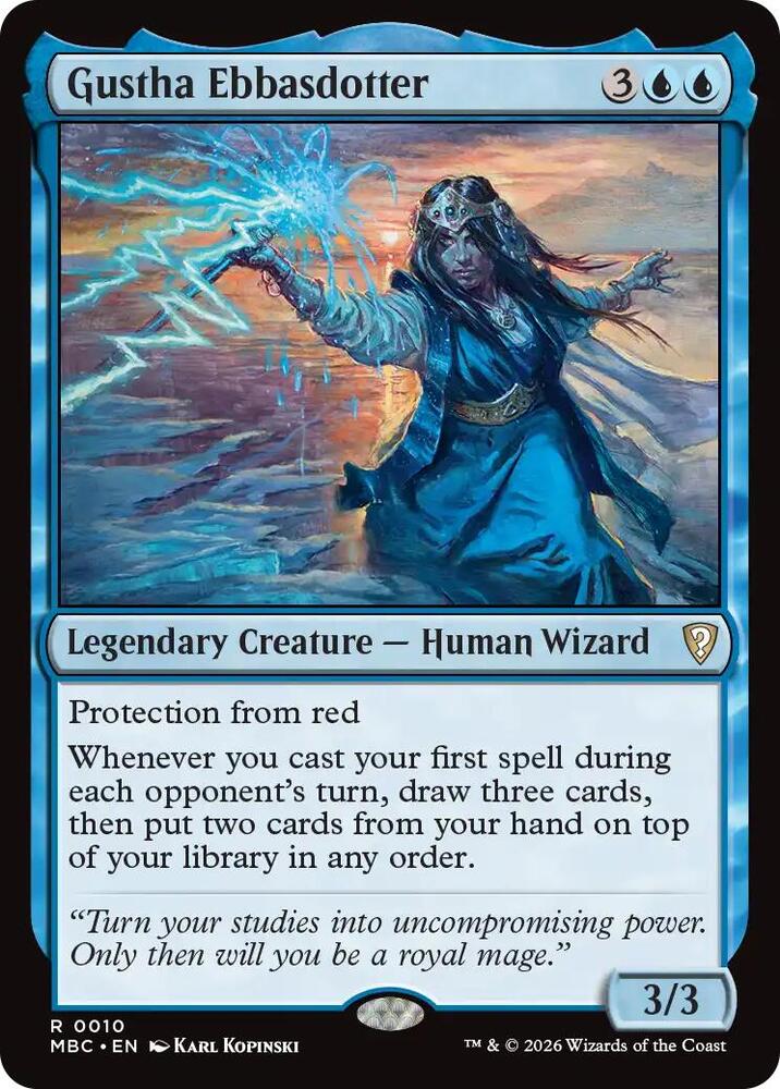 Gustha Ebbasdotter, Mystery Booster Commander Edition card number 10