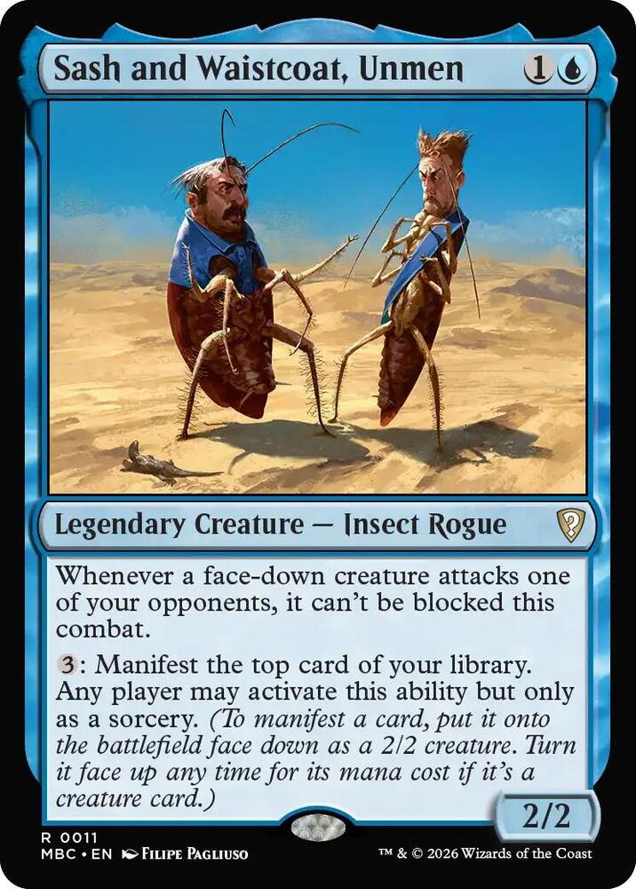 Sash and Waistcoat, Unmen, Mystery Booster Commander Edition card number 11