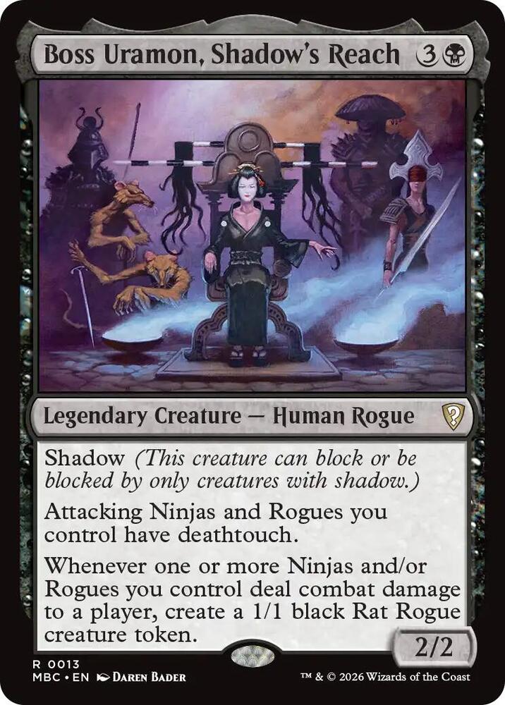 Boss Uramon, Shadow's Reach, Mystery Booster Commander Edition card number 13