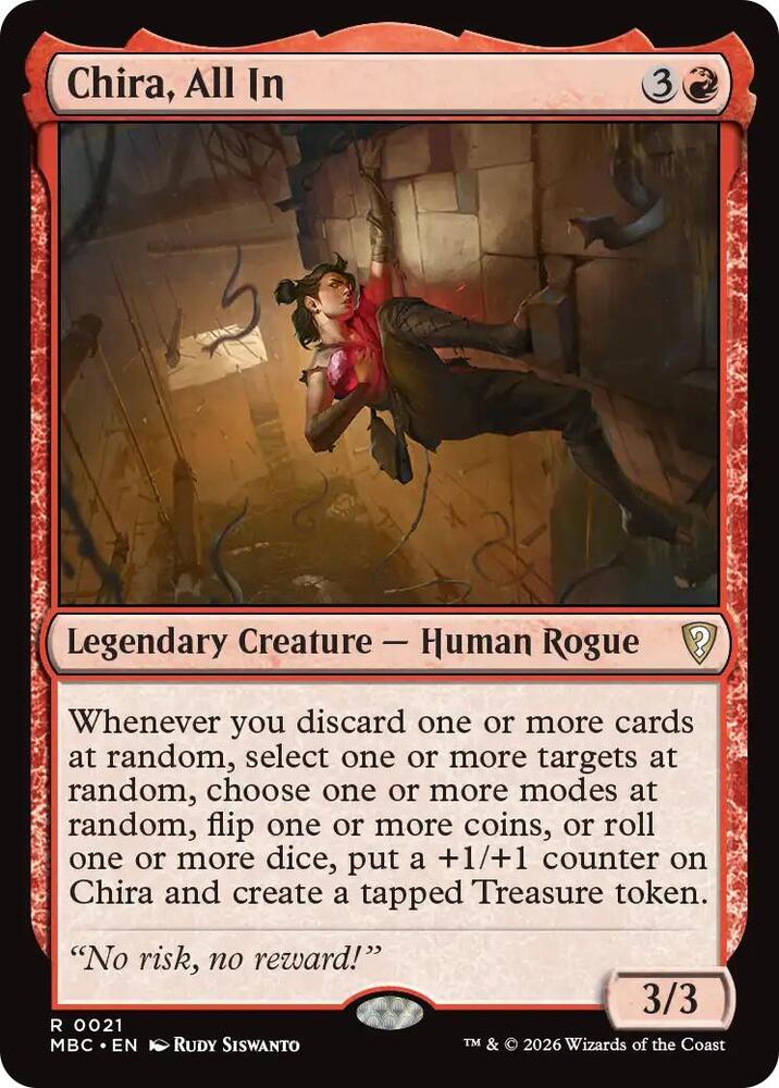 Chira, All In, Mystery Booster Commander Edition card number 21