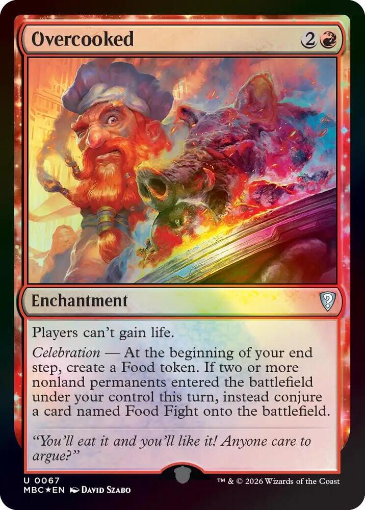 Overcooked, Mystery Booster Commander Edition card number 67