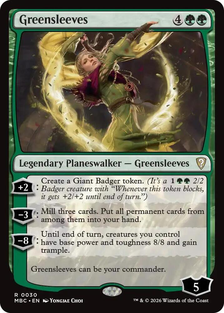 Greensleeves, Mystery Booster Commander Edition card number 30