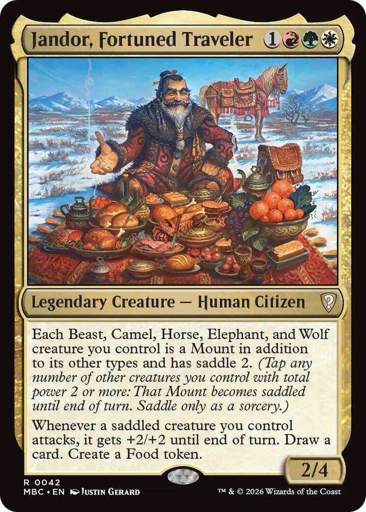Jandor, Fortuned Traveler, Mystery Booster Commander Edition card number 42