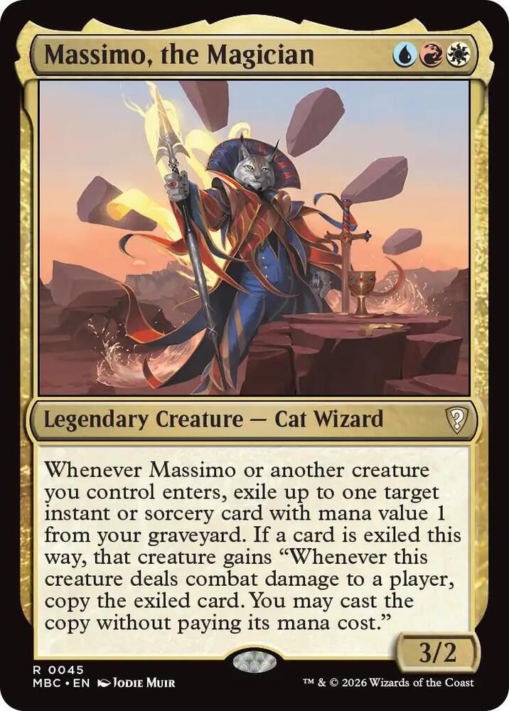 Massimo, the Magician, Mystery Booster Commander Edition card number 45