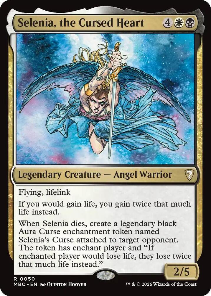 Selenia, the Cursed Heart, Mystery Booster Commander Edition card number 50