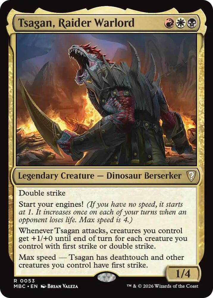 Tsagan, Raider Warlord, Mystery Booster Commander Edition card number 53