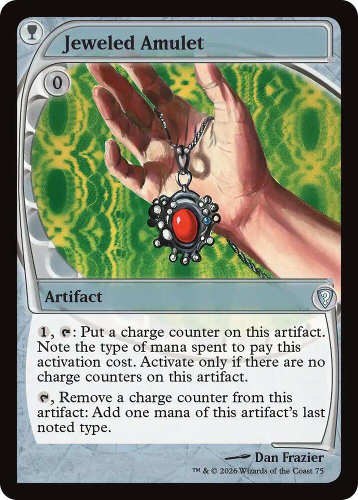 Jeweled Amulet (Future Sight), Mystery Booster Commander Edition card number 75