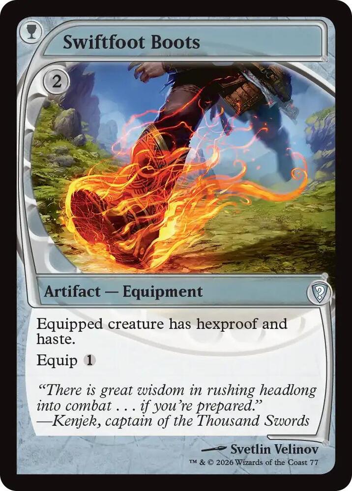 Swiftfoot Boots (Future Sight), Mystery Booster Commander Edition card number 77