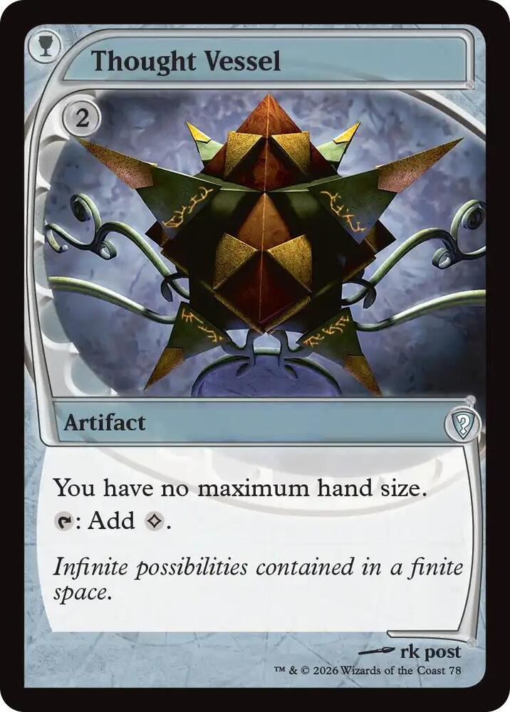 Thought Vessel (Future Sight), Mystery Booster Commander Edition card number 78