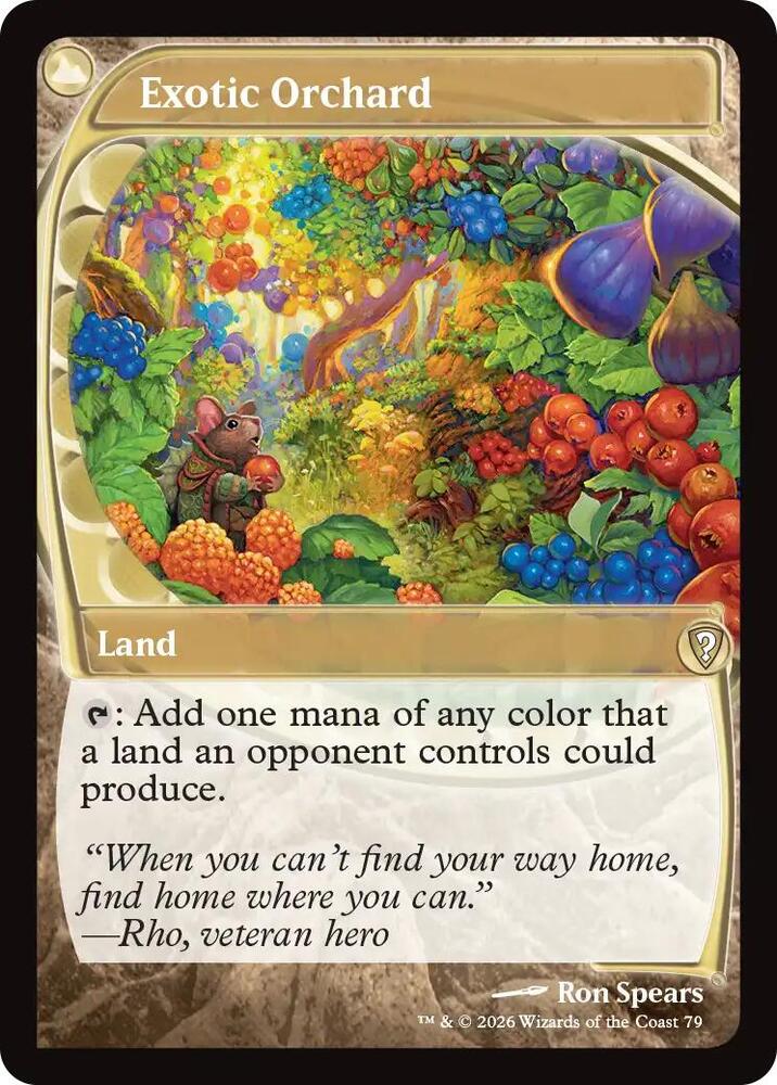 Exotic Orchard (Future Sight), Mystery Booster Commander Edition card number 79
