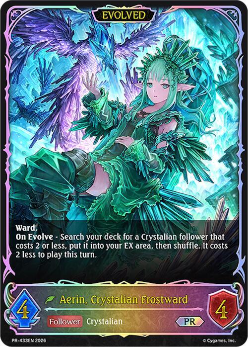 Aerin, Crystalian Frostward (Evolved) (Shadowverse: Evolve Promo Cards) — Shadowverse: Evolve card