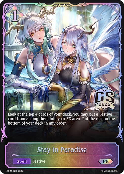 Stay in Paradise - PR-450EN - Shadowverse: Evolve Promo Cards