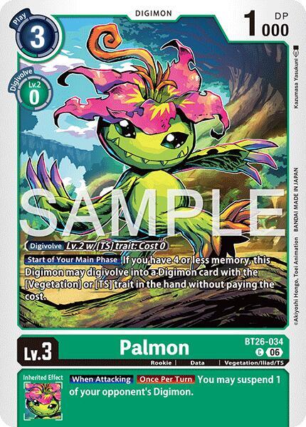 Palmon, Timeless Bonds card number BT26-034 C