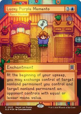 Lucky Purple Memento - Puca's Mischief #923 – Secret Lair Drop Series (Promo)