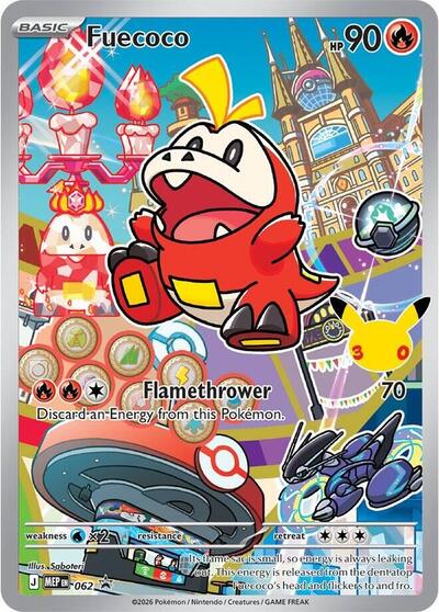 Fuecoco -  062 Pokemon Card