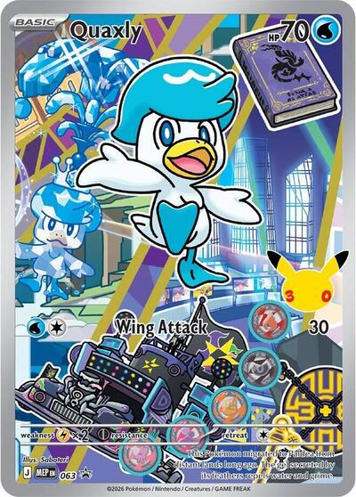 Quaxly -  063 Pokemon Card