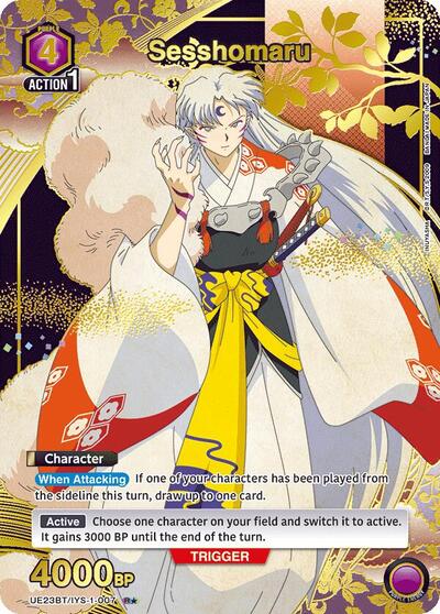 Sesshomaru (007) (R*) UE23BT: Inuyasha Rare 1-Star Union Arena card — value and price