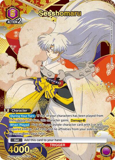Sesshomaru (008) (R*) UE23BT: Inuyasha Rare 1-Star Union Arena card — value and price