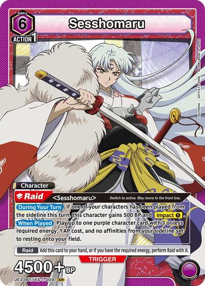 Sesshomaru (009) Union Arena Card