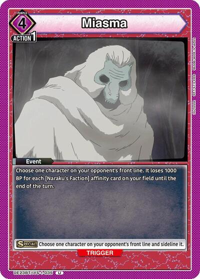 Miasma Union Arena Card