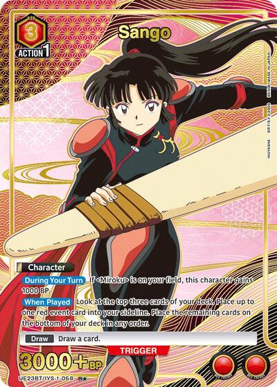 Sango (058) (R*) UE23BT: Inuyasha Rare 1-Star Union Arena card — value and price