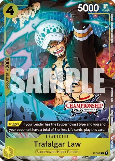Trafalgar Law (CS 26-27 Event Pack Finalist Ver.) P-088 One Piece card