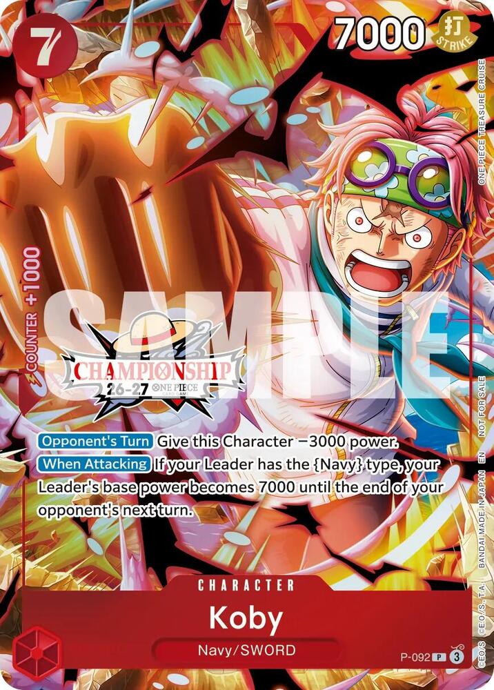 Koby (CS 26-27 Event Pack) P-092 from One Piece Promotion Cards