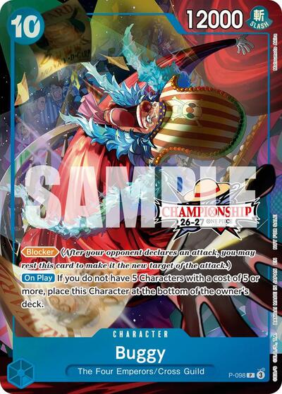 Carta Buggy (CS 26-27 Event Pack Finalist Ver.) del set One Piece Promotion Cards