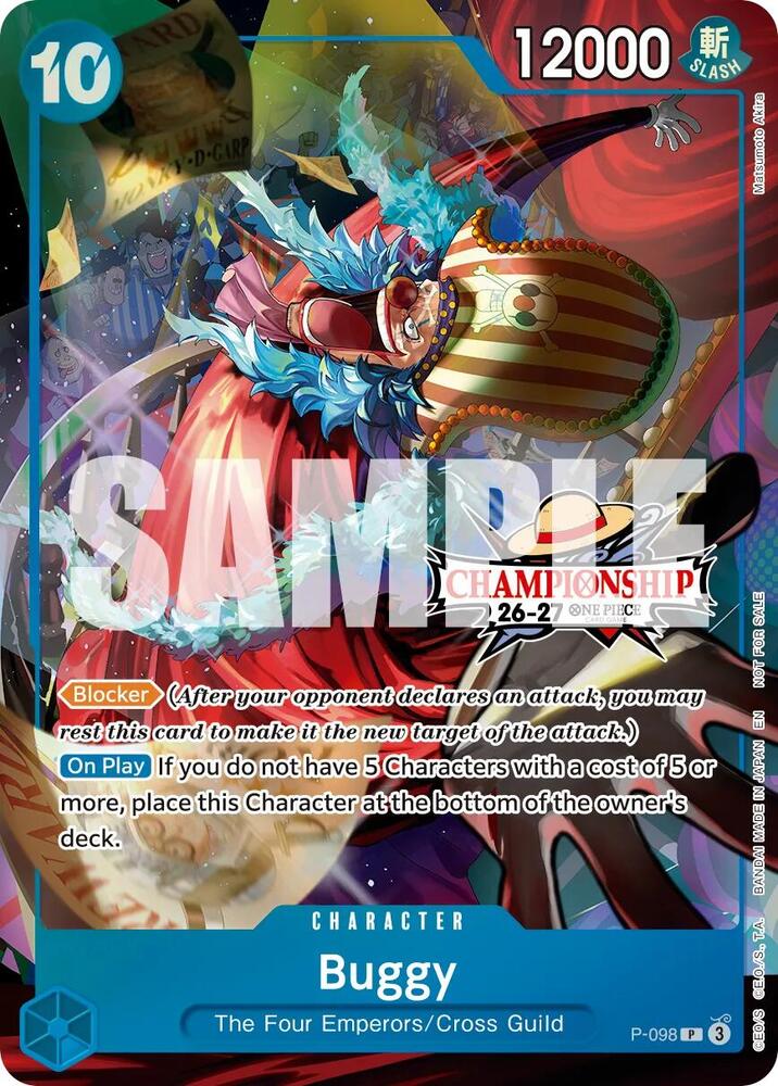 Buggy (CS 26-27 Event Pack) P-098 from One Piece Promotion Cards