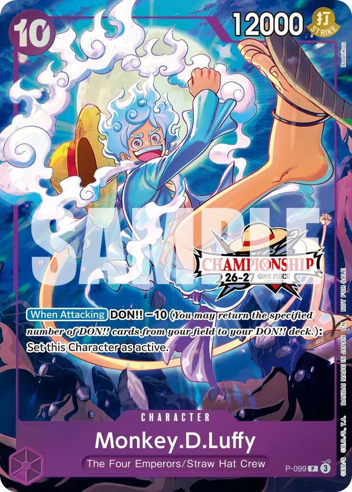 Monkey.D.Luffy (CS 26-27 Event Pack) P-099 from One Piece Promotion Cards