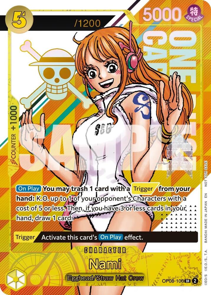 Nami (CS 26-27 Celebration Pack) (Serial Numbered) OP08-106 from One Piece Promotion Cards