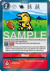Meat - Digimon Card Game Limited Card Pack -Final Crest- trading card