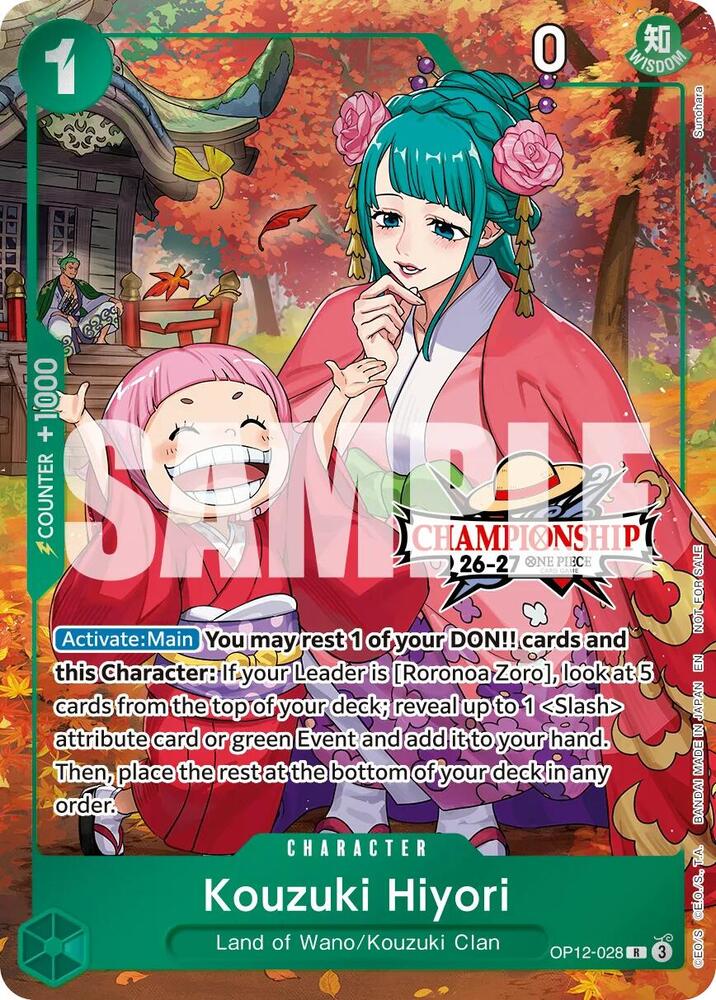 Kouzuki Hiyori (CS 26-27 Celebration Pack) OP12-028 from One Piece Promotion Cards